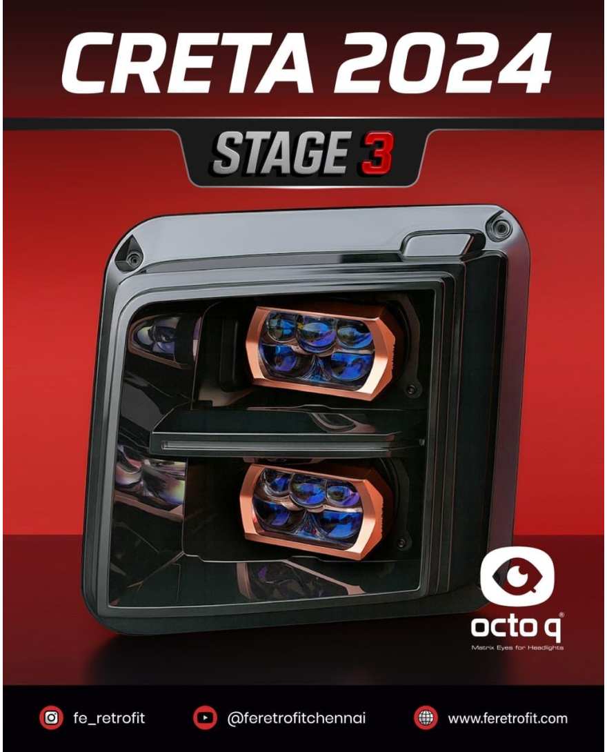 FE RETROFIT FE Octoq | Compitabile for HYCROSS INNOVA, KIA SELTOS 2020,2023,KIA SELTOS 2024| Fitting Charges Extra Applicable